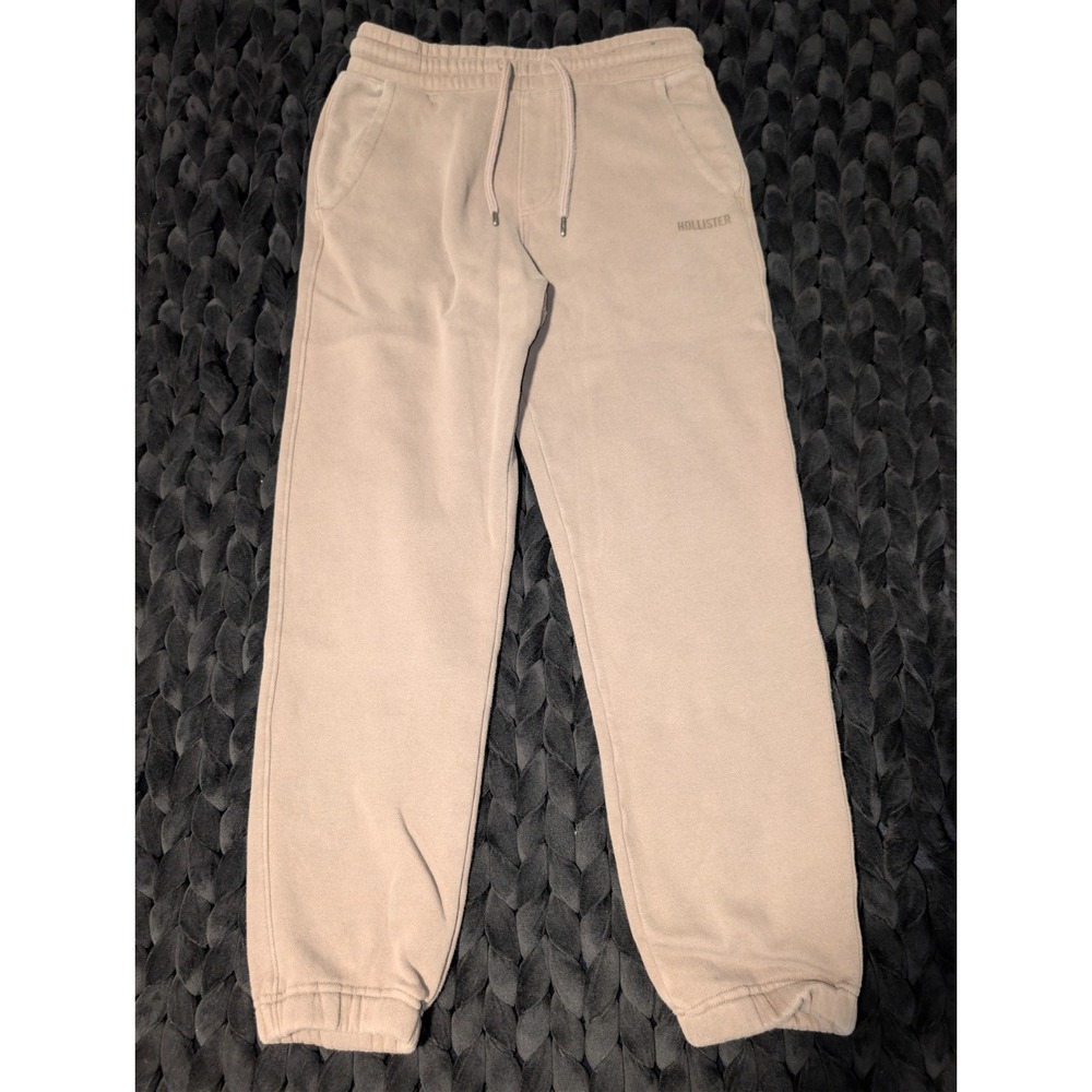 Hollister Womens Ivory Logo Drawstring Sweatpants Size XS